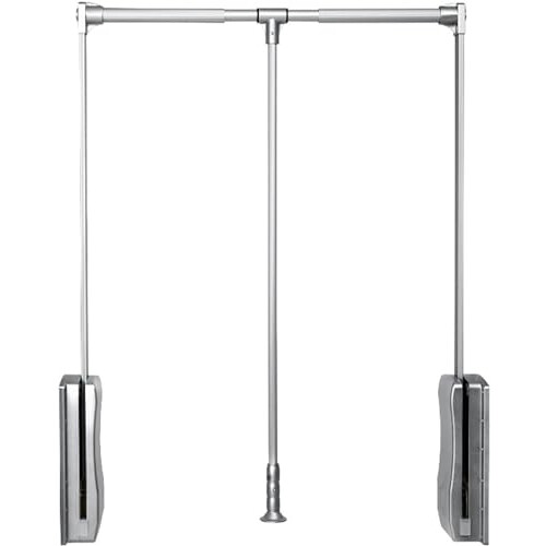 Adjustable Wardrobe Lift with Soft  Mechanism, Heavy Duty Pull Down Closet Rod, Space Saving Organizer