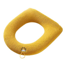 Soft Stretchable Toilet Seat Cover Pad with Handle – Warm Touch, Washable, Easy Install for Bathroom Use