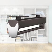 Adjustable Aluminum Alloy Pull Out Clothes Rail 55cm with Silent Double Guide Rail and  Load Capacity
