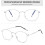 Blue Light Blocking Reading Glasses 2.5x Silver Metal Frame Oval Unisex Lightweight Computer Readers 3