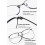 Blue Light Blocking Reading Glasses 2.5x Silver Metal Frame Oval Unisex Lightweight Computer Readers 4