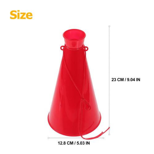 Cheer Megafon Plast Röd 23 cm 10-pack 1
