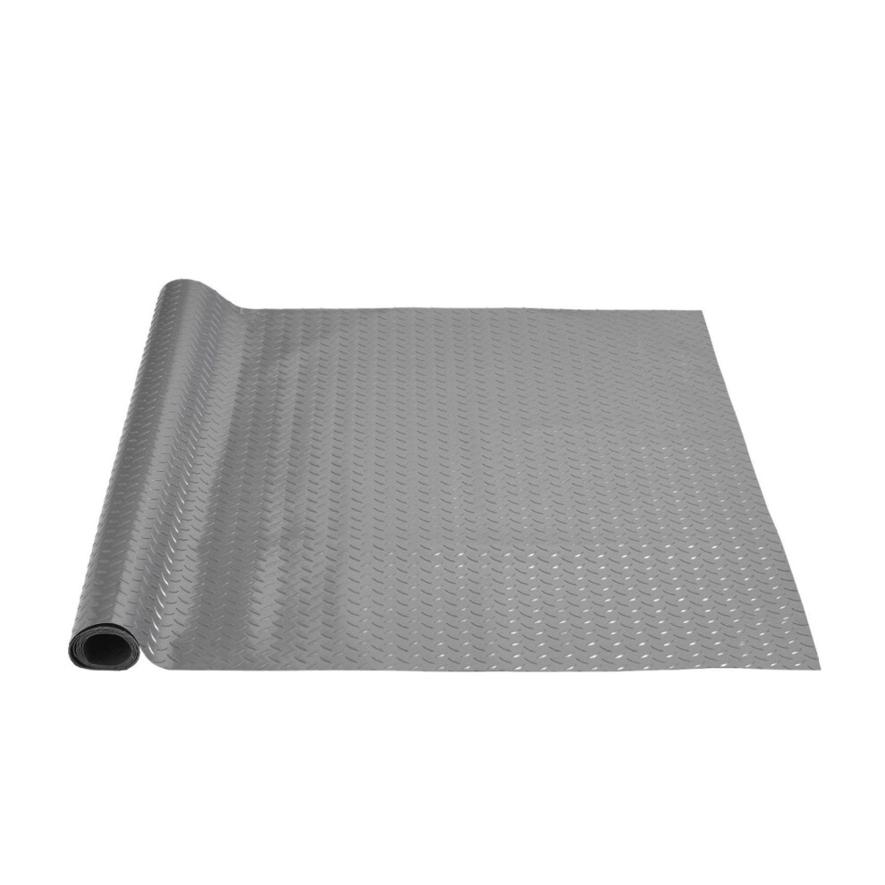 Garage Floor Mat 3.9X6.56ft Vinyl Flooring Roll, Waterproof NonâSlip Diamond Texture For Garage Floors 9330225706946