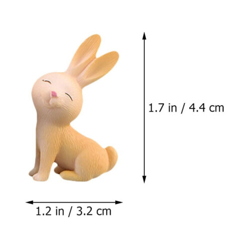 Mini terárium s ozdobami do králíků, 10 ks 2
