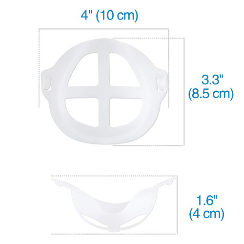 Mask Bracket 5 Pack, Reusable 3D Face Mask Support Frame for Comfortable Breathing and Makeup Protection 1