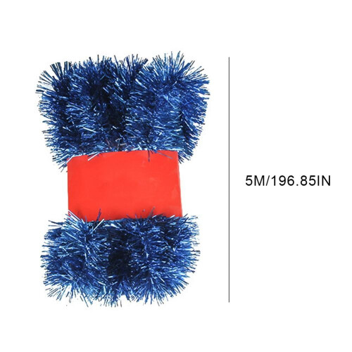 Metal Tinsel Garland 5 m Multi-Colour 2