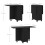 Homcom HOMCOM Folding Dining Table for 4-6 Drop Leaf Table on Wheels Black 6