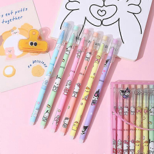 Sanrio sletbare gelpenner 0,5 mm – Hello Kitty, Melody, 1
