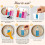 Watercolour Pencil Rub-On Transfers 12 Sheets 140mm 4