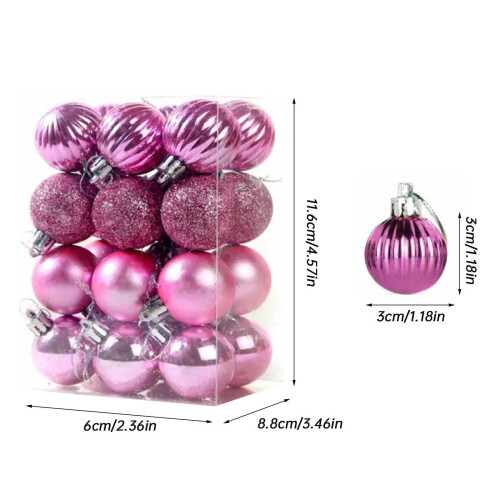 Royal Blue Christmas Ornament Ball 12 Pack 2