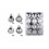Royal Blue Christmas Ornament Ball 12 Pack 5