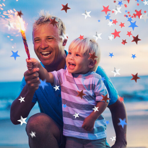 Star Confetti Bag Independence Day Decor 1 Count 1