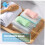 Blue Soap Dish for Bathroom and Travel, Compact Sturdy Soap Holder with Easy Clean Surface 5