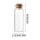 Mini üvegpalackok parafa dugóval 10ml 3
