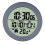 Digital Bathroom Wall Clock with Suction Cup Grey PP Frame 2