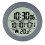 Digital Bathroom Wall Clock with Suction Cup Grey PP Frame 4