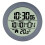 Digital Bathroom Wall Clock Grey PP Frame 14.6cm 5