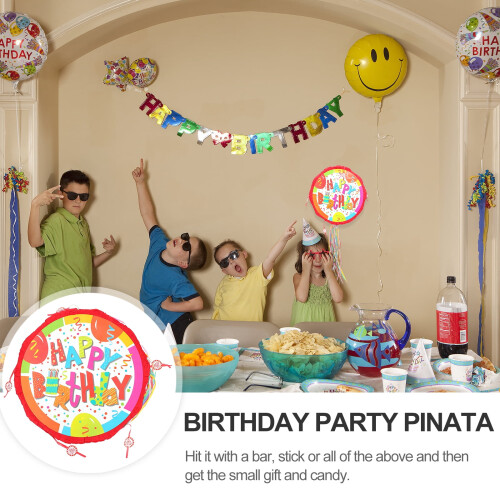 Birthday Piñata Toy for Kids Pulling Line Party Game 1