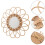 Boho Sunburst Rattan Mirror Wall Decor 4