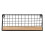 Leott Wall-Mounted Floating Shelf Black Metal Wood 1 Pack 3