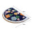 Boho flower panda semicircle floor mat 120x60cm 5