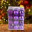 Purple Christmas Baubles Ornaments 24 pcs 3
