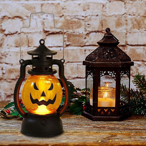 Kids LED Pumpkin Light Handheld Battery Operated 2