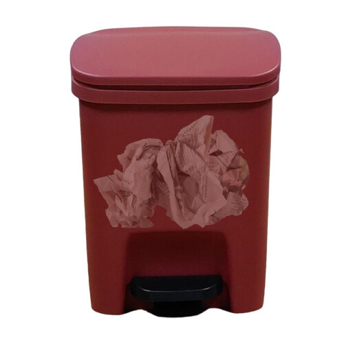 Slim Rectangular Kitchen Step Trash Can with OdorSealing Lid and Silent SoftClose Pedal