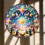 Akryl julkrubba hänge ornament 8cm 5