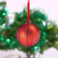 Weihnachtsbaumschmuck aus Kunstharz mit Lichterkette (1 Stück)