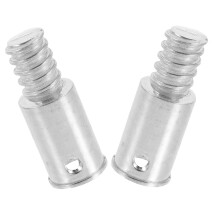 2pcs Metal Broom Handle Adapter Universal Threaded Pole Tip Durable Replacement for Mops and Brooms