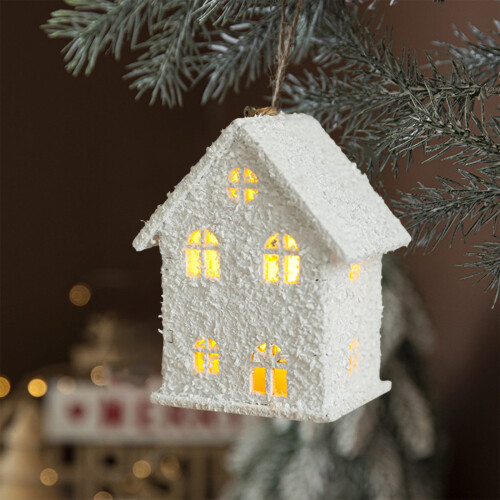 Christmas winter village set with LED lights 1 pcs 1