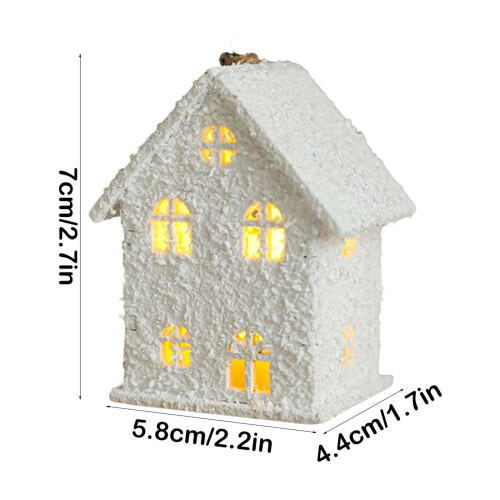 Christmas winter village set with LED lights 1 pcs 2