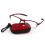 Red TR90 Folding Reading Glasses 3.5D with Clip Holder and Zippered Case, Lightweight Compact Design 5