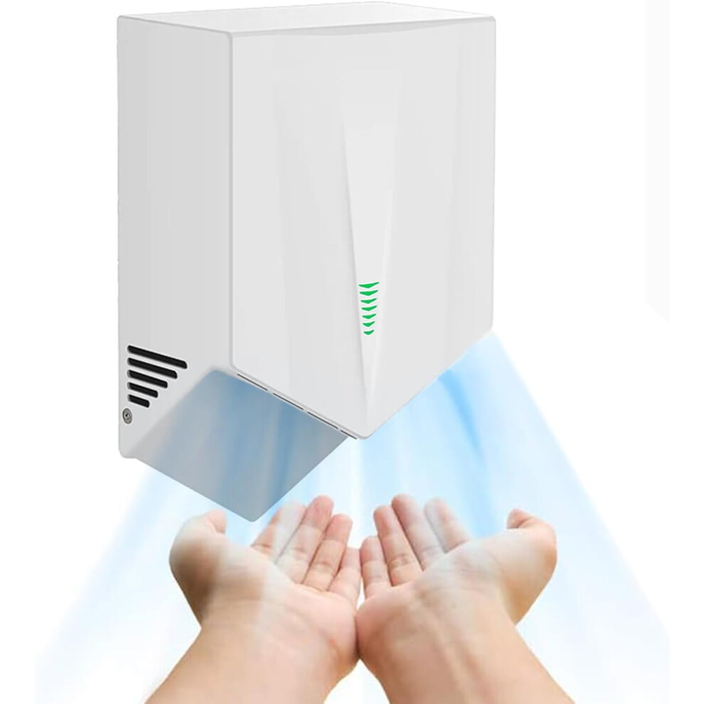 Speed Automatic Hand Dryer With Touchless Sensor, Wall Mounted Commercial Hand Dryer For Restroom, White 9310869716648
