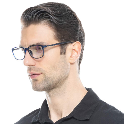 Blue Light Reading Glasses 4.0D Oversized Clear Lens TR90 Full Frame Lightweight for Close Work 2