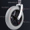8 Inch Solid Wheelchair Front Caster Wheels with Fork and Bearing, Easy Installation Gray Rollator Replacement Parts 2pcs 3