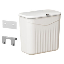 9L Wall Mounted Trash Can with Lid, Kitchen Compost Bin for Small Spaces, OdorControl and Easy Clean