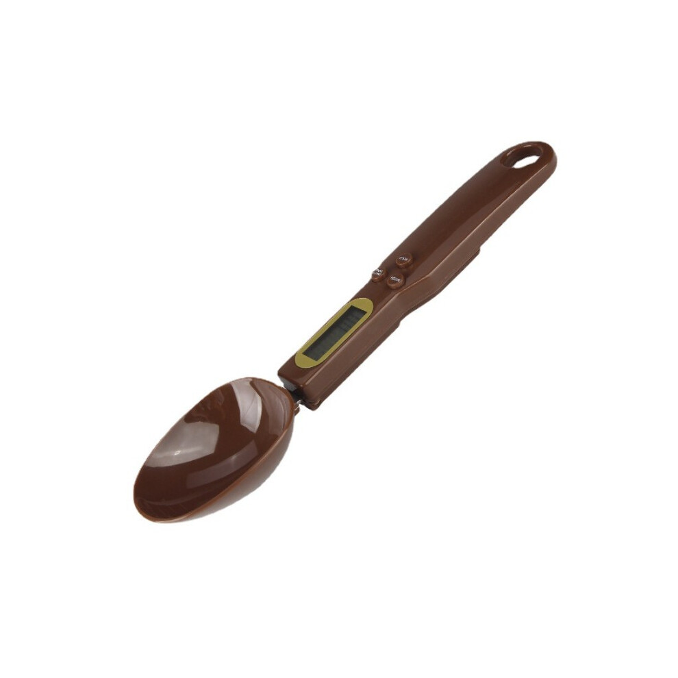 (Brown) 1 Electronic Digital Spoon Scale With Lcd Display Kitchen Measuring Spoon New 320997855606