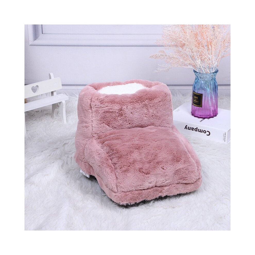 (Pink) USB Heated Foot Warmers - Energy-Saving Pads for Cozy Home & Bedroom Use