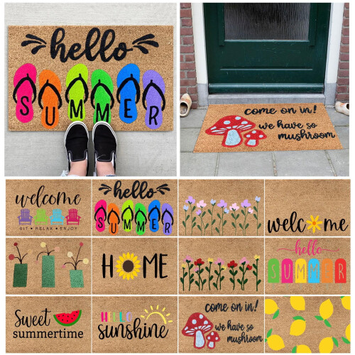 Leott Polyester Door Mat Non-Slip Summer Floor Mat 1 Piece 2