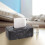 Black Marble Tissue Box Cover, Elegant Rectangular Tissue Holder for Bathroom, Office and Home Decor 5