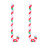 Christmas crutch-shaped inflatable balloon 2 pcs 4