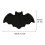 Halloween bat bath mat black gothic 31.5x19.7 inch 2