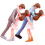 Miniatyr romantiske parfigurer hjemmedekorasjon 2 par 4