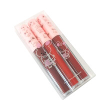 Matte Liquid Lipstick Set 3pcs Red – Long Lasting Waterproof Smudge Proof Lip Gloss Kit