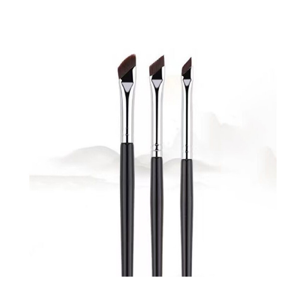 (3 Piece Set) Blade Eyeliner Brush Ultra Thin Fine Angle Flat Eyebrow Under The Eyes Brush