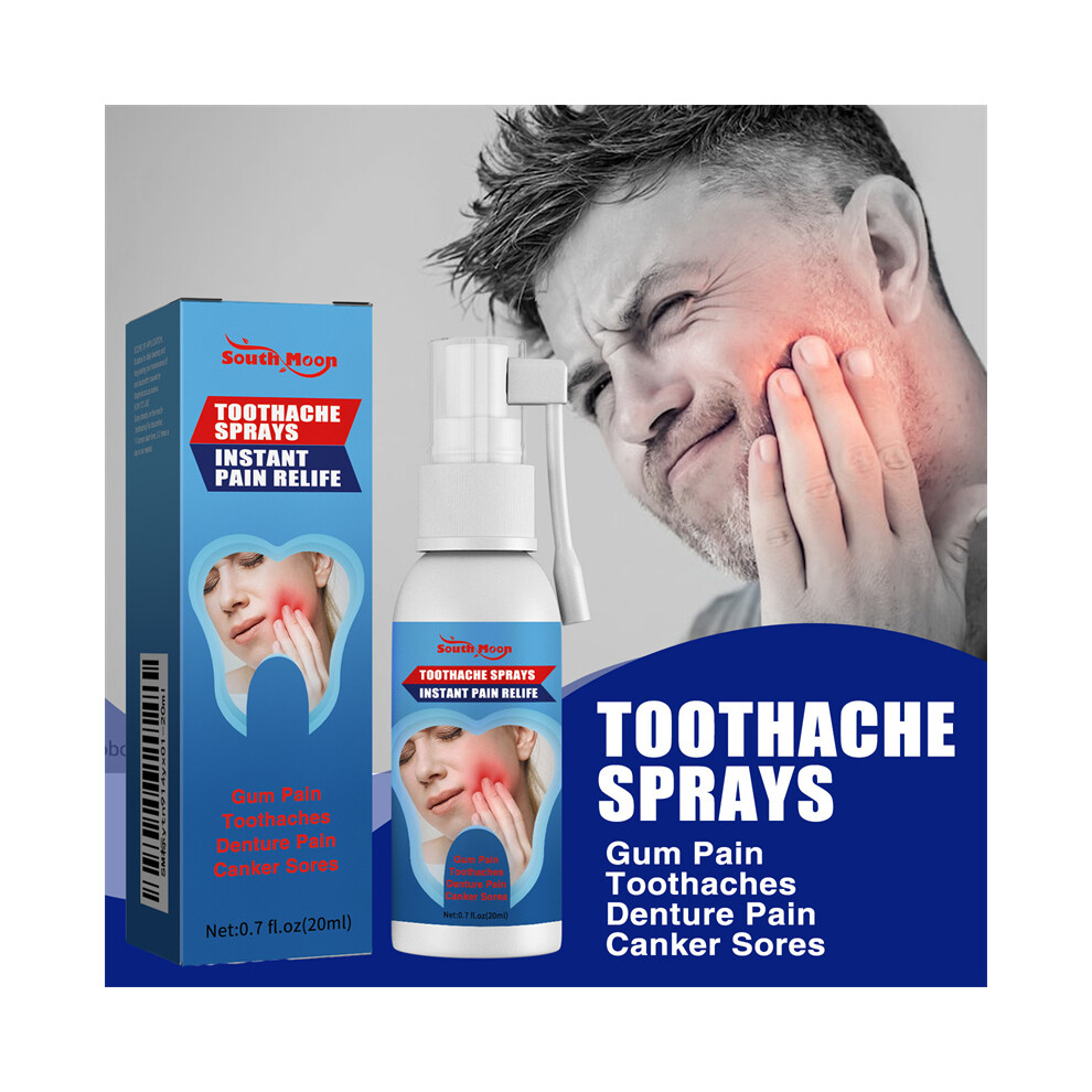 20ML Toothache Spray Pain Relief Oral Teeth Care For Gum Pain Canker Sores