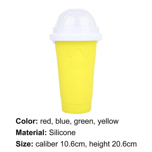 Smoothies Cup Eco-friendly Double Layer Silicone Slushy Ice Cream Maker For Home Blue 2