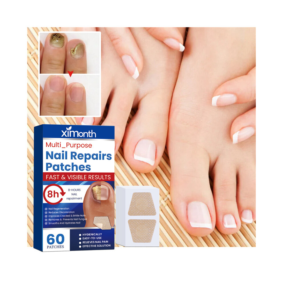 60PCS Anti Fungal Nail Treatment Patches For Toe Fungus Onychomycosis Repair